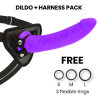 DELTA CLUB - TOYS ARNES DILDO LILA SILICONA MEDICA 23 CM -O- 4.5 CM