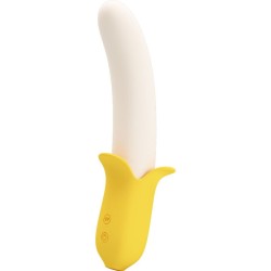 PRETTY LOVE - BANANA GEEK SUPER POWER 7 VIBRACIONES UPandDOWN SILICONA NEGRO