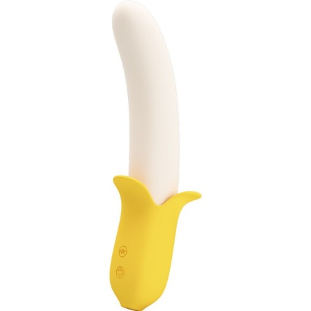 PRETTY LOVE - BANANA GEEK SUPER POWER 7 VIBRACIONES UPandDOWN SILICONA NEGRO