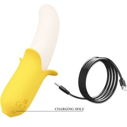 PRETTY LOVE - BANANA GEEK SUPER POWER 7 VIBRACIONES UPandDOWN SILICONA NEGRO