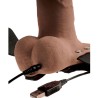 FETISH FANTASY SERIES - ARNÉS AJUSTABLE PENE REALÍSTICO CON TESTÍCULOS RECARGABLE Y VIBRADOR 15 CM