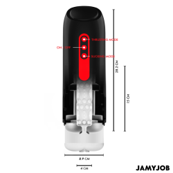 JAMYJOB - PHANTOM MASTURBADOR VAGINA AUTOMTICO 5 MODOS ONDAS ESTIMULADORAS Y EMPUJE