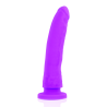 DELTA CLUB - DILDO REALISTA LILA SILICONA MEDICA 20 CM -O- 4 CM