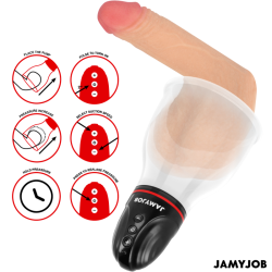 JAMYJOB - XPAND LITE BOMBA AUTOMTICA DE TESTÍCULOS 3 NIVELES DE ONDAS ESTIMULADORAS GRIS