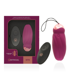 RITHUAL - SITA HUEVO CONTROL REMOTO ROTACIÓN DE PERLAS VIBRACIÓN