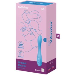 SATISFYER - G-SPOT FLEX 4 MULTI VIBRADOR APP AZUL