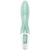 SATISFYER - AIR PUMP BUNNY 5 VIBRADOR RABBIT INFLABLE APP VERDE