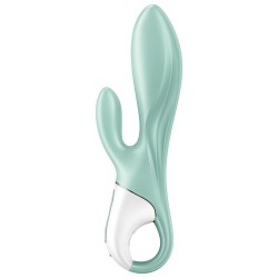 SATISFYER - AIR PUMP BUNNY 5 VIBRADOR RABBIT INFLABLE APP VERDE