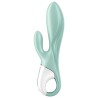 SATISFYER - AIR PUMP BUNNY 5 VIBRADOR RABBIT INFLABLE APP VERDE