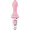 SATISFYER - AIR PUMP BOOTY 5 VIBRADOR ANAL INFLABLE ROSA