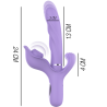 INTENSE - BILLIE VIBRADOR MULTIFUNCIÓN RECARGABLE ONDAS ESTIMULADORAS CON PULSADOR MORADO