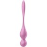 SATISFYER - LOVE BIRDS BOLAS KEGEL VIBRADORAS ROSA