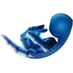 SATISFYER - PRO WAVE 4 ESTIMULADOR PUNTO G and AIR PULSE APLICACIÓN GRATUITA AZUL OSCURO