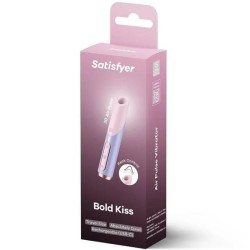 SATISFYER - BOLD KISS ESTIMULADOR CLÍTORIS POR ONDAS ROSA - VIOLETA