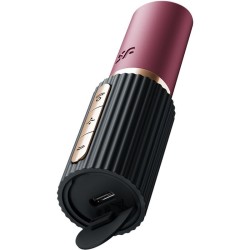 SATISFYER - PRO 2 KISS ESTIMULADOR CLÍTORIS POR ONDAS GRANATE - NEGRO