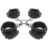 FETISH SUBMISSIVE - SET ESPOSAS MANOS Y TOBILLOS CON FORRO DE NEOPRENO