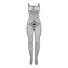 SUBBLIME - 952112 BODYSTOCKING DE REJILLA CON DETALLE EN PECHO Y VIENTRE NEGRO TALLA ÚNICA