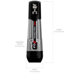 PDX ELITE - VIEWTUBE MAX VIEW MASTURNADOR AUTOMÁTICO CON SUCCIÓN TRANSPARENTE