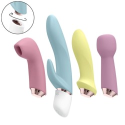 SATISFYER - MARVELOUS FOUR SET VIBRADOR and SUCCIONADOR