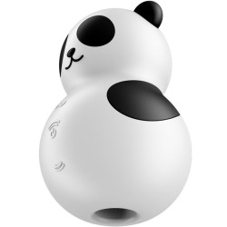 SATISFYER - POCKET PANDA ESTIMULADOR and VIBRADOR BLANCO Y NEGRO