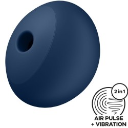 SATISFYER - AIR POWER 4 ESTIMULADOR and VIBRADOR 12 VIBRACIONES AZUL