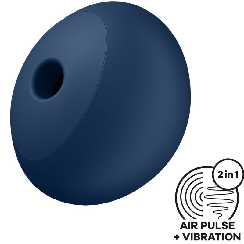SATISFYER - AIR POWER 4 ESTIMULADOR and VIBRADOR 12 VIBRACIONES AZUL