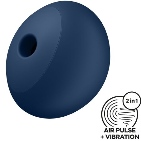 SATISFYER - AIR POWER 4 ESTIMULADOR and VIBRADOR 12 VIBRACIONES AZUL