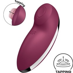 SATISFYER - TAP and CLIMAX 2 VIBRADOR and ESTIMULADOR ROJO