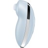 SATISFYER - TAP and CLIMAX 2 VIBRADOR and ESTIMULADOR AZUL