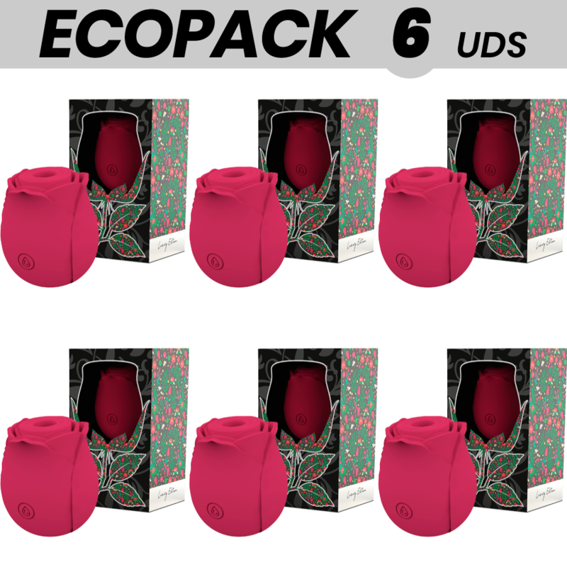 ECOPACK 6 UDS - MIA ROSE ONDAS ESTIMULADORAS CLÍTORIS POR ONDAS EDICIÓN LIMITADA - ROJO