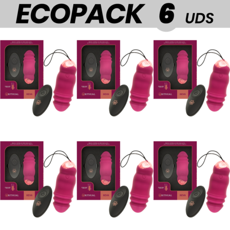 ECOPACK 6 UDS - RITHUAL REVA HUEVO CONTROL REMOTO SISTEMA UPandDOWN VIBRACIÓN