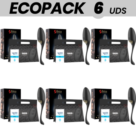 ECOPACK 6 UDS - IBIZA POTENTE HUEVO VIBRADOR CONTROL REMOTO