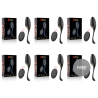ECOPACK 6 UDS - IBIZA POTENTE HUEVO VIBRADOR CONTROL REMOTO