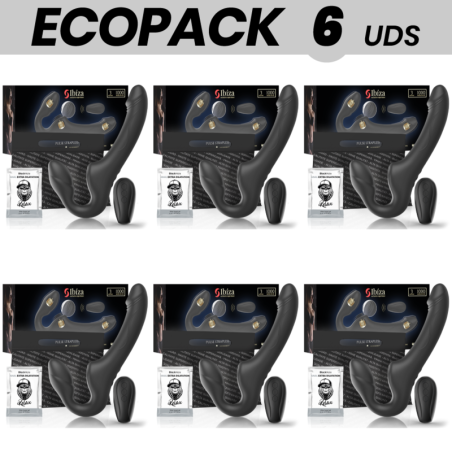 ECOPACK 6 UDS - IBIZA VIBRADOR STRAPLESS CON PULSADOR CONTROL REMOTO