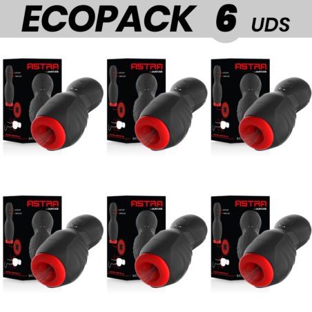 ECOPACK 6 UDS - JAMYJOB ASTRA MASTURBADOR CON VIBRACIÓN Y ONDAS ESTIMULADORAS