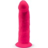 SILEXD - MODELO 2 PENE REALÍSTICO SILICONA PREMIUM SILEXPAN FUCSIA 19.2 CM