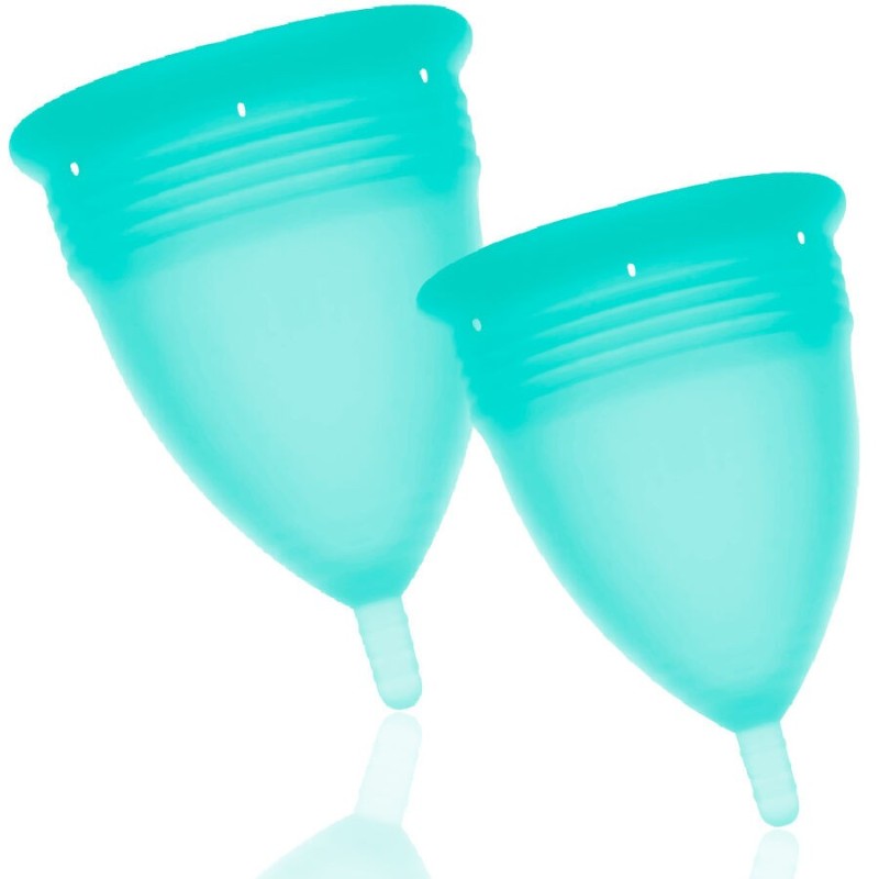 STERCUP - PACK COPA MENSTRUAL SILICONA FDA TALLA S L AQUAMARINA