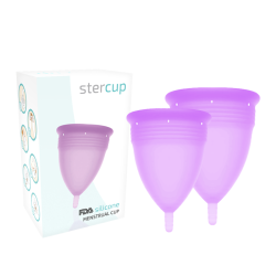 STERCUP - PACK COPA MENSTRUAL SILICONA FDA TALLA S L LILA