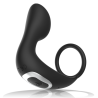 BLACKandSILVER - MASAJEADOR ANAL CONTROL REMOTO SILICONA RECARGABLE NEGRO