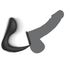 BLACKandSILVER - MASAJEADOR ANAL CONTROL REMOTO SILICONA RECARGABLE NEGRO