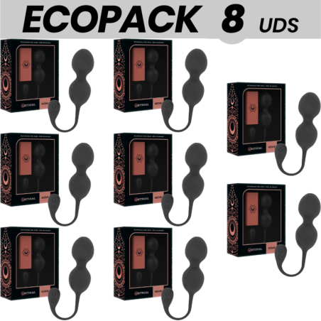 RITUAL NISHA BOLAS KEGEL RECARGABLES VIBRADORAS NEGRO 7 1 GRATIS
