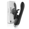 BLACKandSILVER - DJ. ADAM ESTIMULADOR RABBIT SILICONA RECARGABLE NEGRO