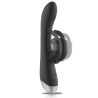 BLACKandSILVER - DJ. ADAM ESTIMULADOR RABBIT SILICONA RECARGABLE NEGRO