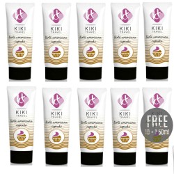KIKÍ TRAVEL - GEL DESLIZANTE SABOR A TARTA AMERICANA CUPCAKE 50 ML 10 1 GRATIS