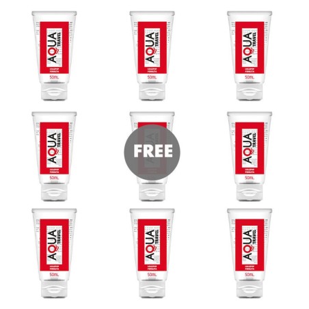 AQUA TRAVEL - LUBRICANTE BASE AGUA SABOR PIRULETA - 50 ML 81 GRATIS