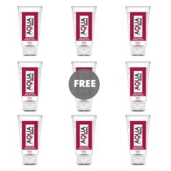 AQUA TRAVEL - LUBRICANTE BASE AGUA SABOR FRAMBUESA SALVAJE - 50 ML 81 GRATIS