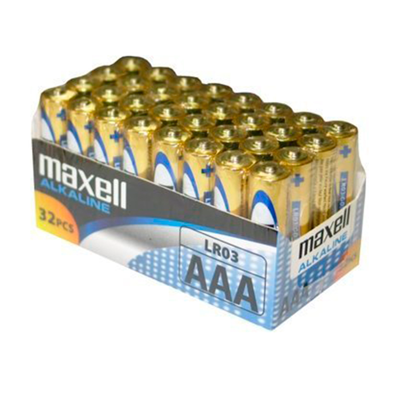 MAXELL - PILA ALCALINA AAA LR03 PACK32 PILAS