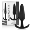 BLACKandSILVER - HANSEL PLUG ANAL SILICONA CON ASA PEQUEÑO