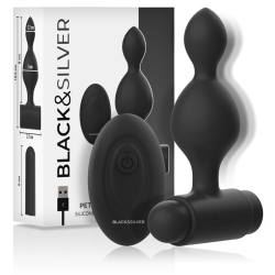 BLACKandSILVER - TUCKER PEQUEÑO PLUG ANAL SILICONA CONTROL REMOTO