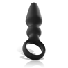 BLACKandSILVER - OZZY POTENTE VIBRADOR PLUG ANAL SILICONA